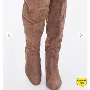 Forever 21 wide calf/thigh boots Sz 10